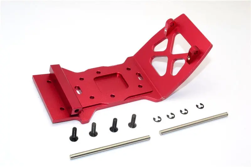 Hpi Savage Xs Flux Aluminum Rear Skid Plate - 1Pc Set Red 1