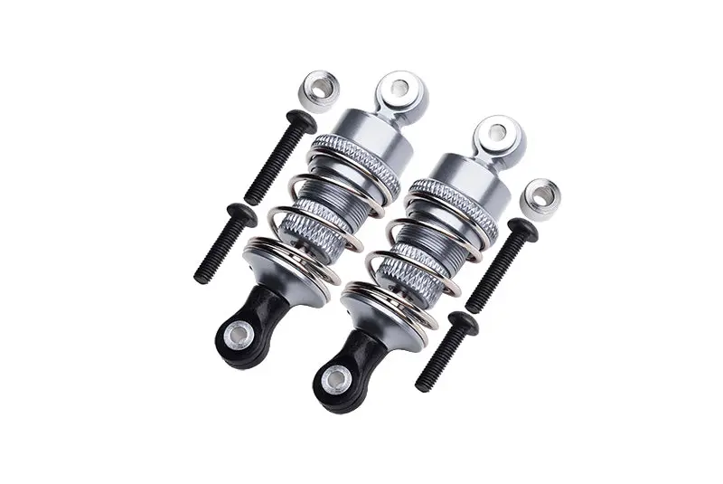 Hpi Sport 3 Flux Aluminum Front/Rear Adjustable Shocks (50Mm) - 1Pr Set Gray Silver 1