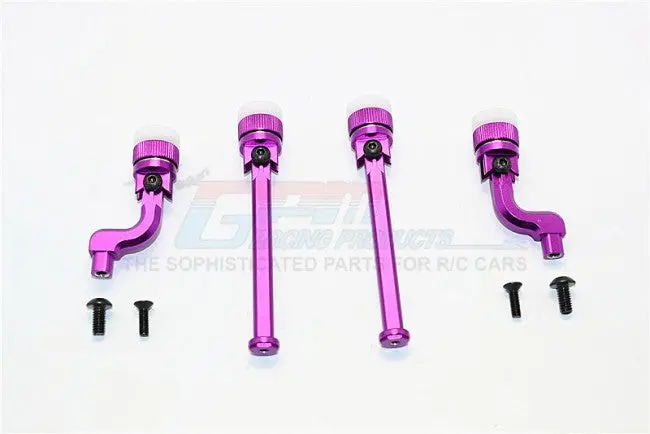 Hpi Sport 3 Flux Aluminum Front+Rear Magnet Body Mount For Bmw M3 E30 - 1 Set Purple 1