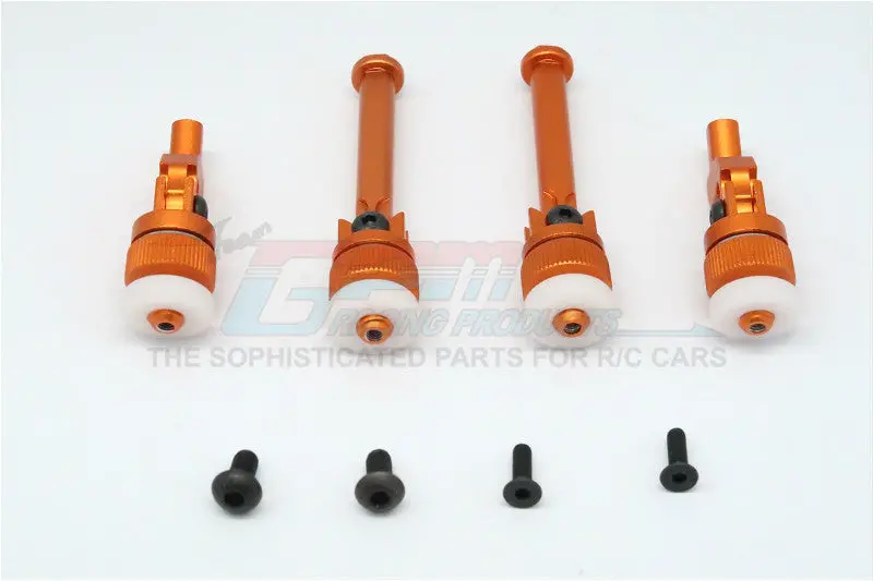 Hpi Sport 3 Flux Aluminum Front+Rear Magnet Body Mount For Porsche - 1 Set Orange 1