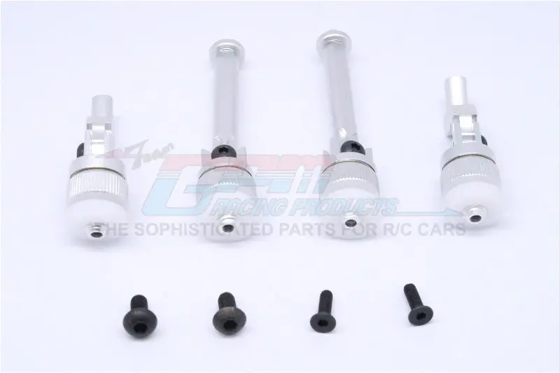 Hpi Sport 3 Flux Aluminum Front+Rear Magnet Body Mount For Porsche - 1 Set Silver 1