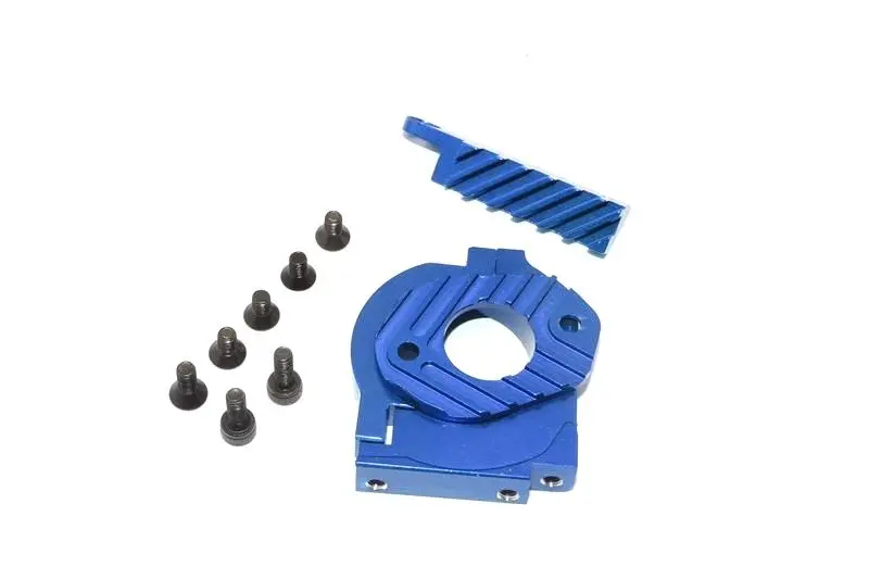 Hpi Sport 3 Flux Aluminum Motor Heat Sink Mount - 1 Set Blue 1