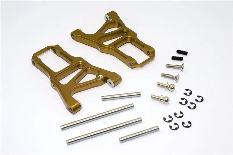 Hpi Sprint 2 Aluminum Front Arm With Screws & Pins & E-Clips - 1Pr Set Golden Black 1