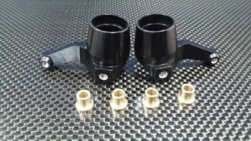 Hpi Trophy 3.5, 4.6 Aluminum Front Knuckle Arm - 1Pr Black 1