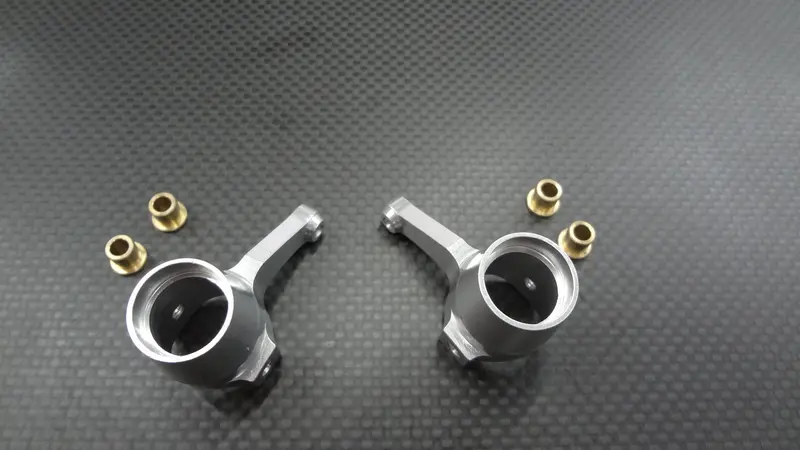 Hpi Trophy 3.5, 4.6 Aluminum Front Knuckle Arm - 1Pr Silver 1