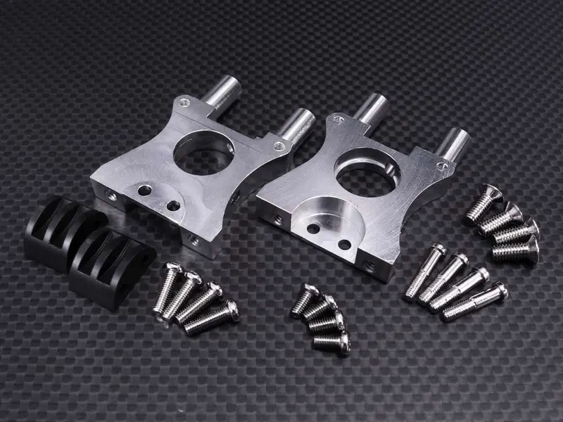 Hpi Trophy 3.5 Aluminum Center Gear Box Mount - 1Set Silver 1