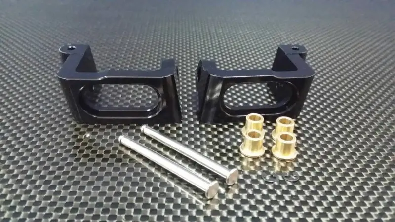 Hpi Trophy 3.5 Aluminum Front C-Hub - 1Pr Set Black 1