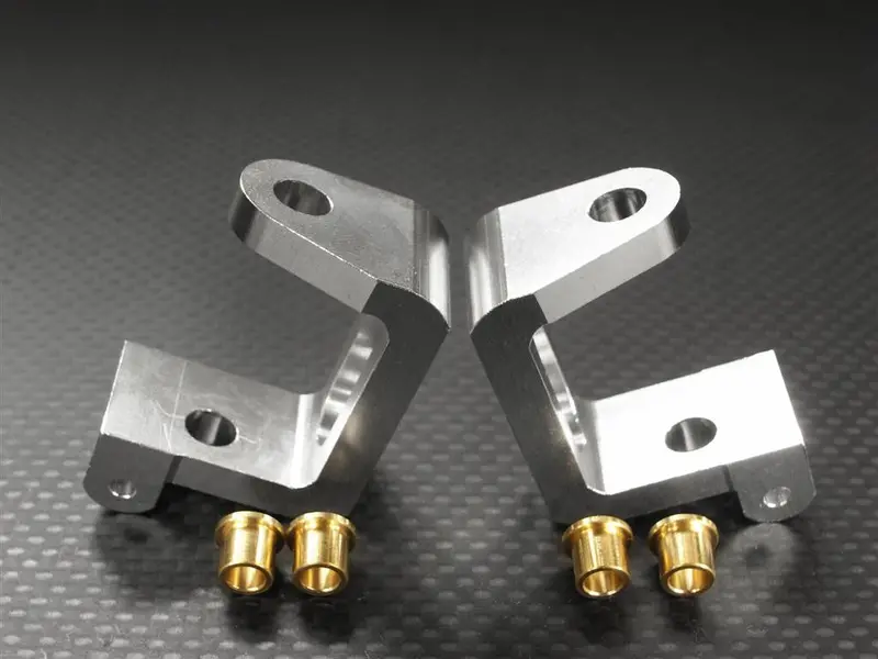 Hpi Trophy 3.5 Aluminum Front C-Hub - 1Pr Set Silver 1