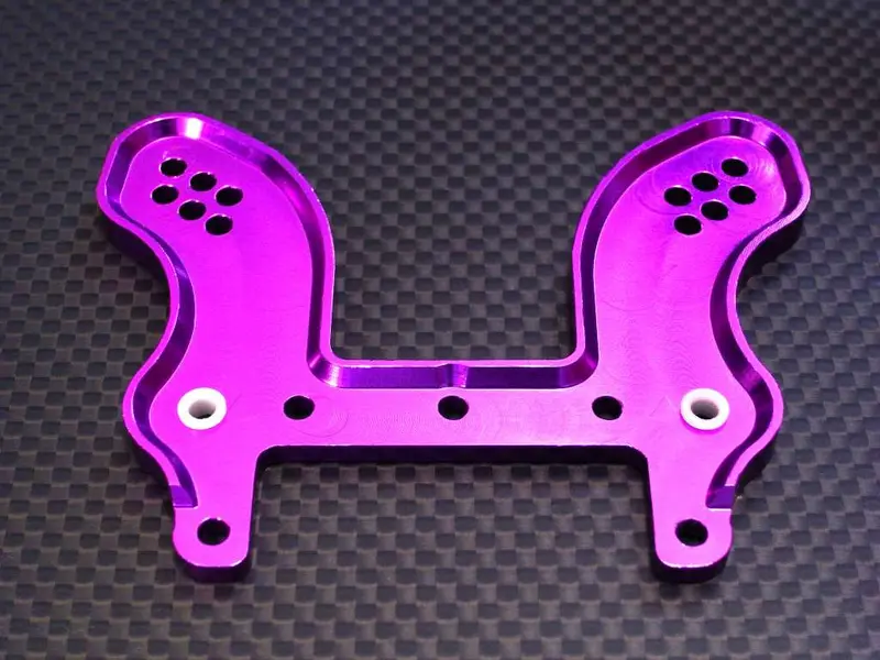 Hpi Trophy 3.5 Aluminum Front Damper Plate - 1Pc Purple 1