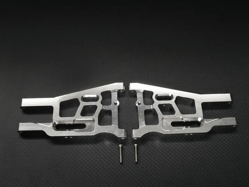 Hpi Trophy 3.5 Aluminum Front Lower Arm - 1Pr Set Silver 1