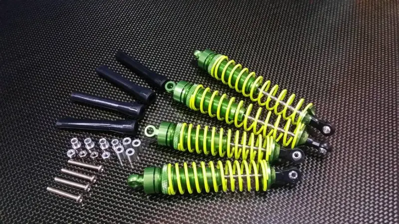 Hpi Trophy 3.5 Aluminum Front + Rear Ball Top Dampers - 2Prs Set Green 1