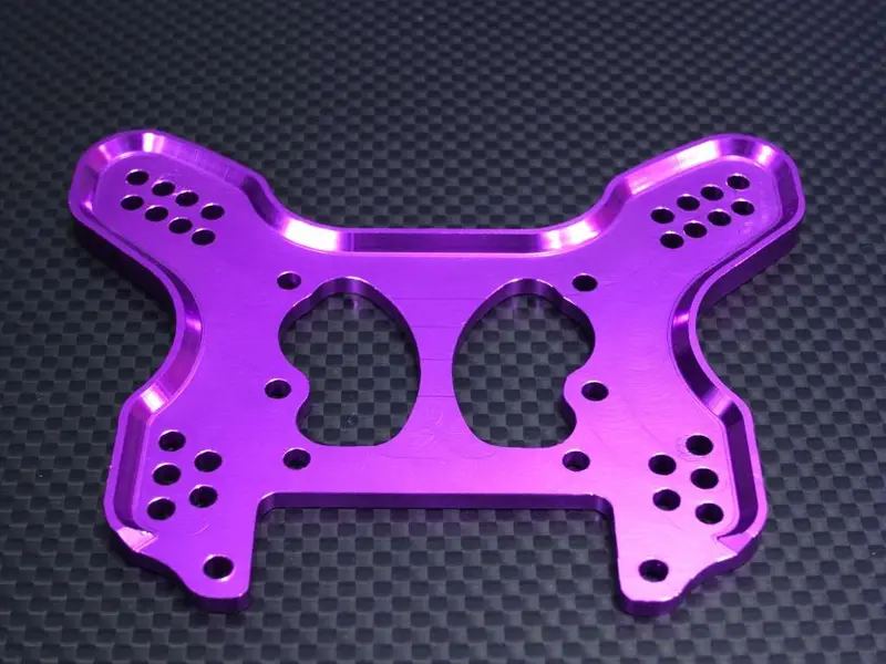 Hpi Trophy 3.5 Aluminum Rear Damper Plate - 1Pc Purple 1