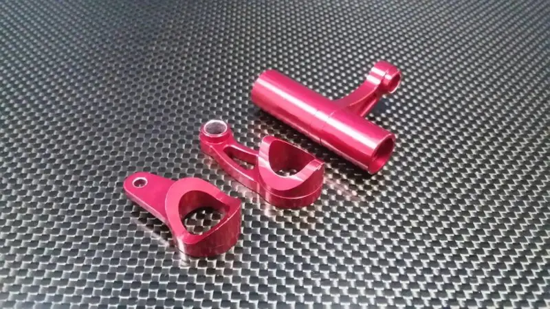 Hpi Trophy 3.5 Aluminum Steering Assembly - 3Pcs Set Red 1