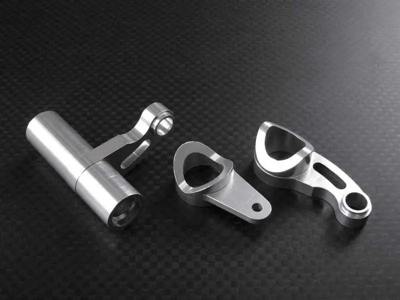 Hpi Trophy 3.5 Aluminum Steering Assembly - 3Pcs Set Silver 1