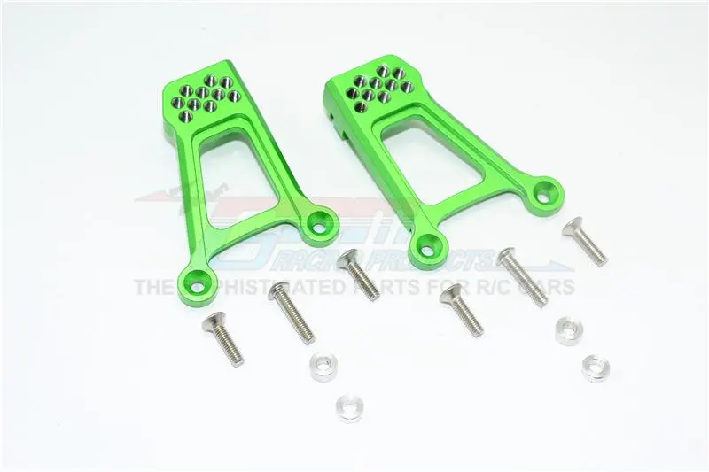 Hpi Venture Toyota Fj Cruiser Aluminum Adjustable Front Damper Mount - 1Pr Set Green 1