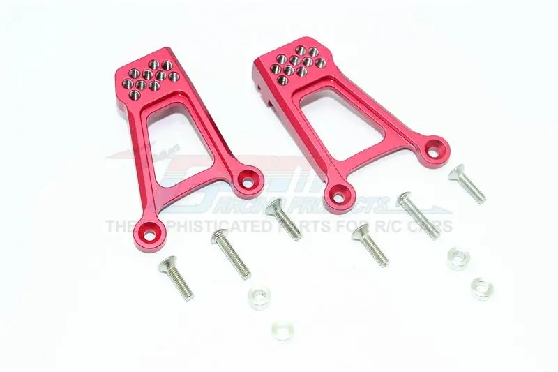 Hpi Venture Toyota Fj Cruiser Aluminum Adjustable Front Damper Mount - 1Pr Set Red 1