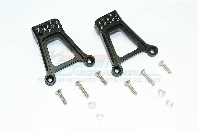 Hpi Venture Toyota Fj Cruiser Aluminum Adjustable Rear Damper Mount - 1Pr Set Black 1