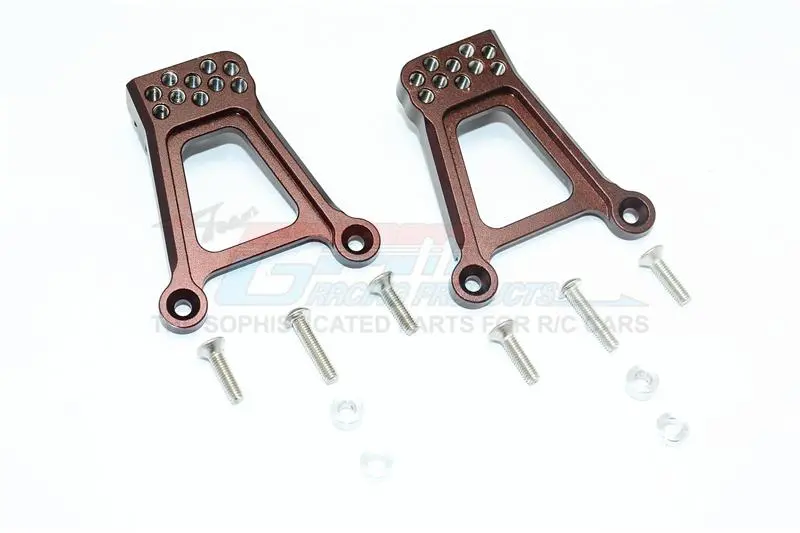 Hpi Venture Toyota Fj Cruiser Aluminum Adjustable Rear Damper Mount - 1Pr Set Brown 1