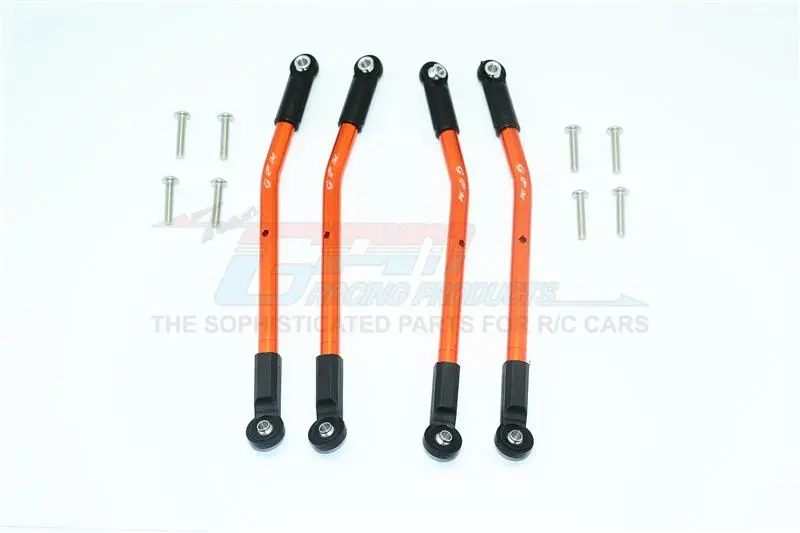 Hpi Venture Toyota Fj Cruiser Aluminum Adjustable Suspension Links - 4Pc Set Orange 1