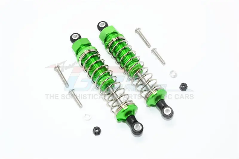 Hpi Venture Toyota Fj Cruiser Aluminum Front Or Rear Adjustable Spring Dampers - 1Pr Set Green 1