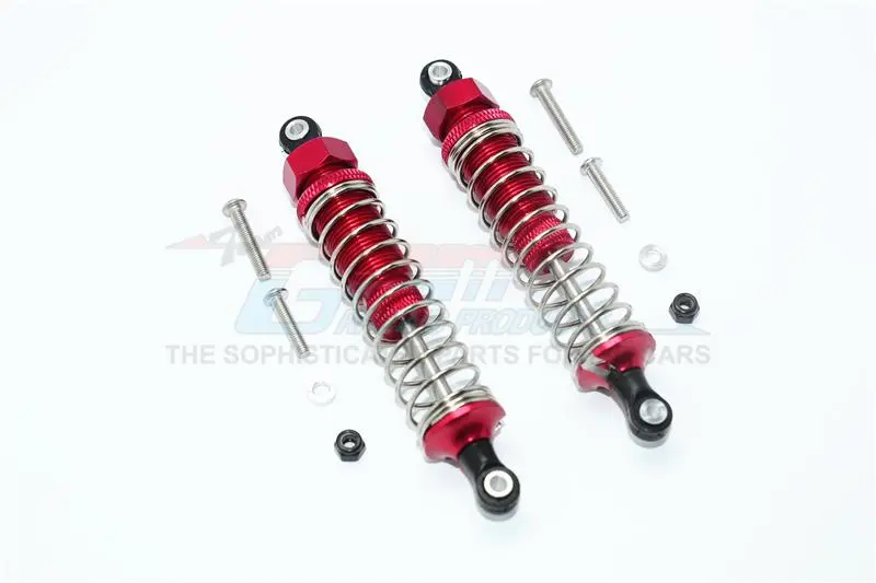 Hpi Venture Toyota Fj Cruiser Aluminum Front Or Rear Adjustable Spring Dampers - 1Pr Set Red 1