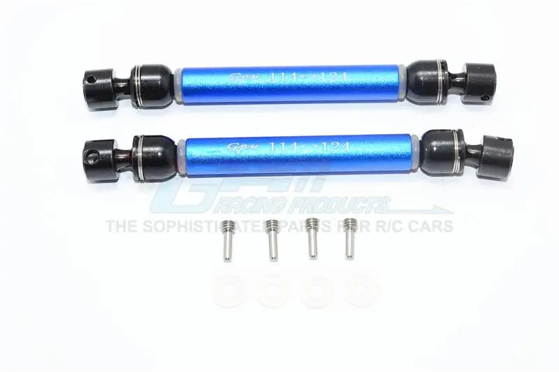Hpi Venture Toyota Fj Cruiser Aluminum + Steel Front / Rear Cvd Main Shafts - 1Pr Set Blue 1
