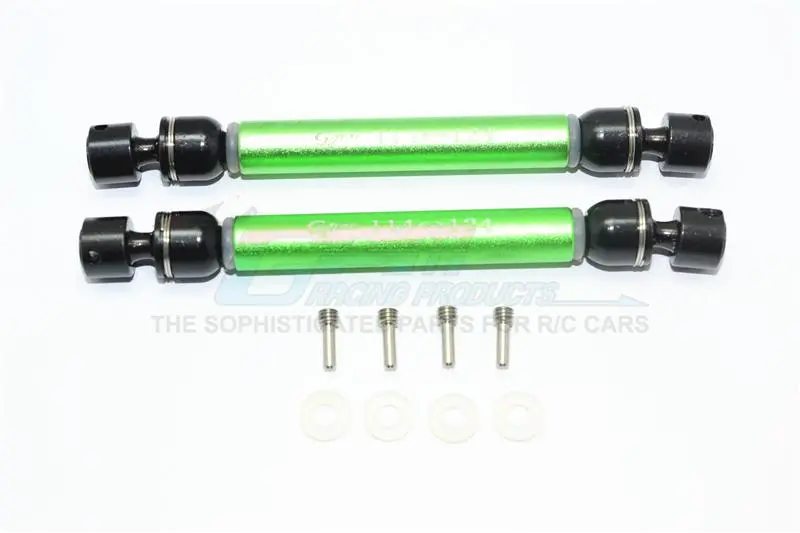 Hpi Venture Toyota Fj Cruiser Aluminum + Steel Front / Rear Cvd Main Shafts - 1Pr Set Green 1