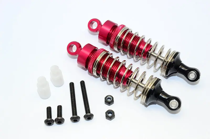 Hpi Wr8 Flux Aluminum Front Adjustable Damper (70Mm) - 1Pr Set Red 1