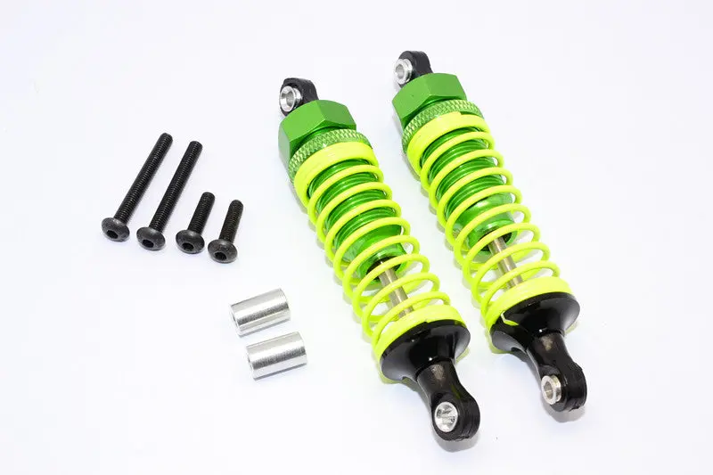 Hpi Wr8 Flux Aluminum Rear Adjustable Damper (75Mm) With Plastic Ball Top - 1Pr Set Green 1