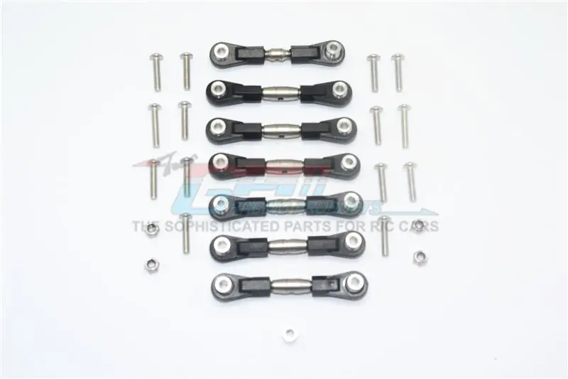 Hpi Wr8 Flux Upgrade Parts Stainless Steel Adjustable Tie Rods  - 7Pc Set 1