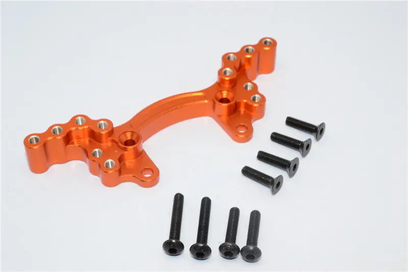 Hsp 94103 Aluminum Front Shock Tower - 1Pc Orange 1