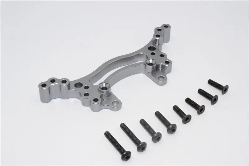 Hsp 94103 Aluminum Rear Shock Tower - 1Pc Gray Silver 1