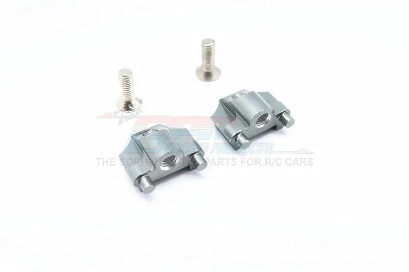 Kyosho Mini Inferno Aluminum Battery Holder Mount With Screws - 1Pr Set Gray Silver 1