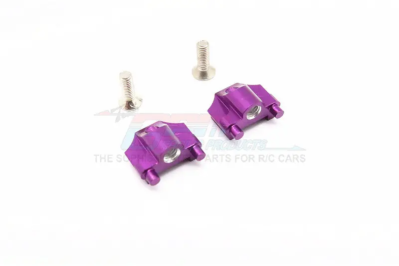 Kyosho Mini Inferno Aluminum Battery Holder Mount With Screws - 1Pr Set Purple 1