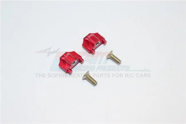 Kyosho Mini Inferno Aluminum Battery Holder Mount With Screws - 1Pr Set Red 1