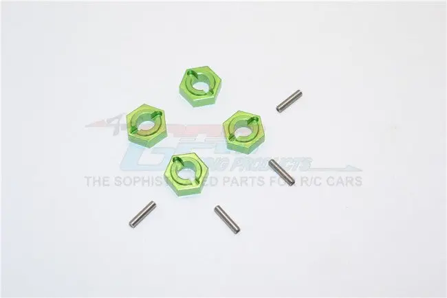 Kyosho Mini Inferno Aluminum Drive Adaptor With Pins - 4Pcs Set Green 1