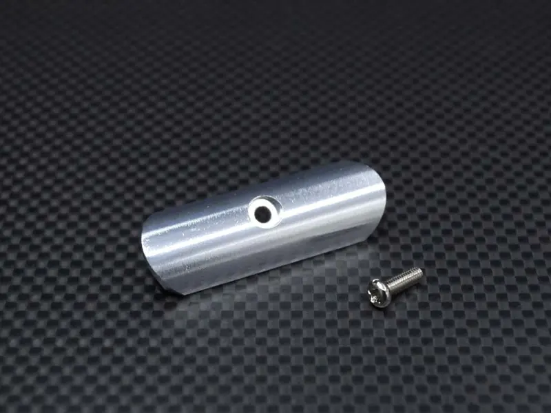 Kyosho Mini Inferno Aluminum Front Bumper With Screws - 1Pc Set Silver 1