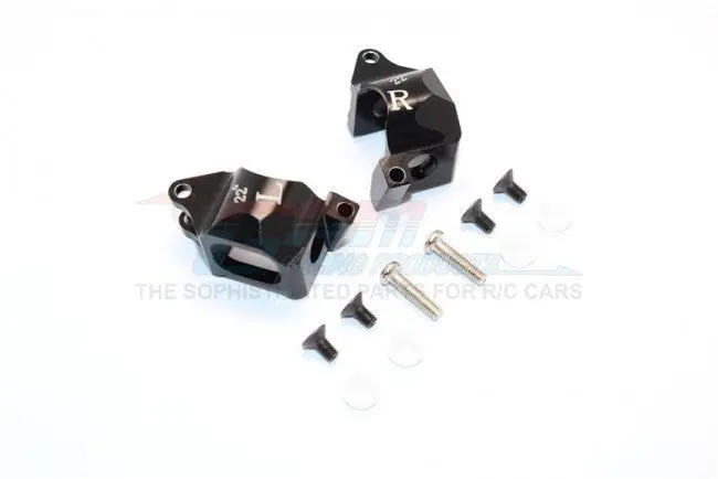 Kyosho Mini Inferno Aluminum Front C-Hub (22 Deg) - 1Pr Black 1