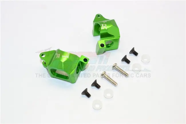 Kyosho Mini Inferno Aluminum Front C-Hub (22 Deg) - 1Pr Green 1