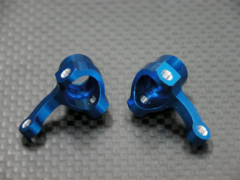 Kyosho Mini Inferno Aluminum Front Knuckle Arm - 1Pr Blue 1