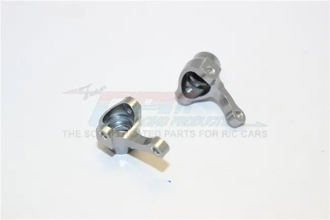 Kyosho Mini Inferno Aluminum Front Knuckle Arm - 1Pr Gray Silver 1