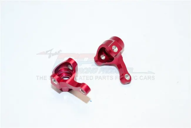 Kyosho Mini Inferno Aluminum Front Knuckle Arm - 1Pr Red 1