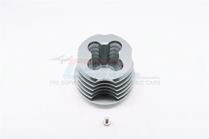 Kyosho Mini Inferno Aluminum Heat Sink For Speed Controller With Screw - 1Pc Set Gray Silver 1