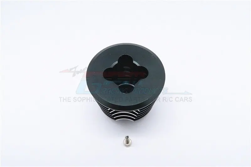 Kyosho Mini Inferno Aluminum Heat Sink For Speed Controller With Screw ( Special Design) - 1Pc Set Black 1