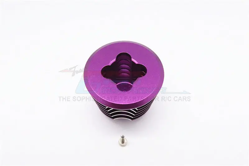 Kyosho Mini Inferno Aluminum Heat Sink For Speed Controller With Screw ( Special Design) - 1Pc Set Purple 1