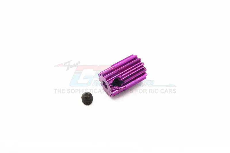 Kyosho Mini Inferno Aluminum Motor Gear (13T) - 1Pc Set Purple 1