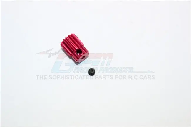 Kyosho Mini Inferno Aluminum Motor Gear (14T) - 1Pc Set Red 1