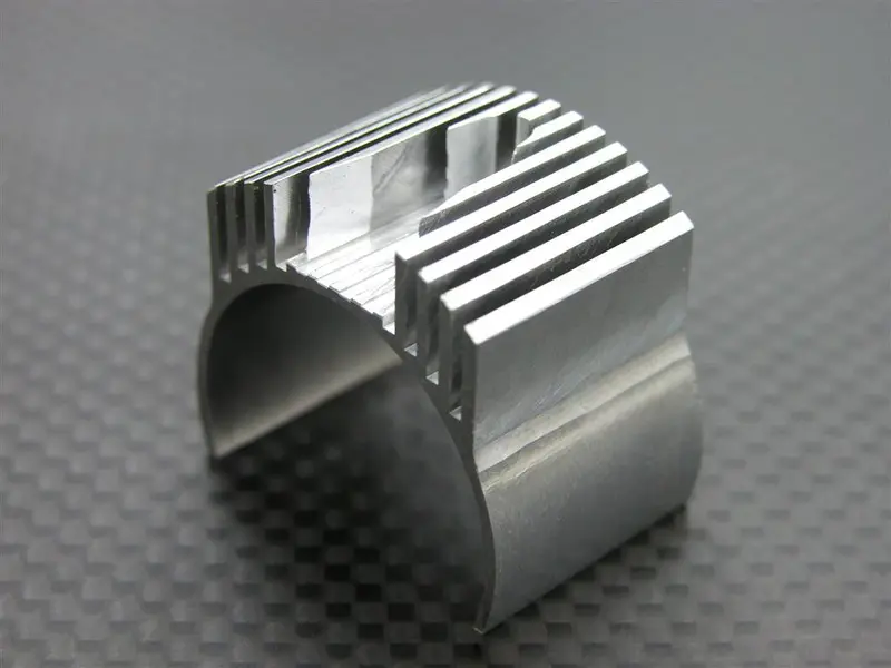Kyosho Mini Inferno Aluminum Motor Heat Sink - 1Pc Special Design Silver 1