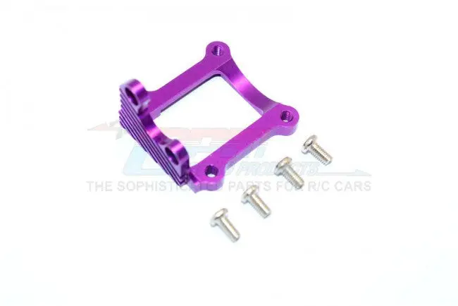 Kyosho Mini Inferno Aluminum Motor Heat Sink Mount With Screws - 1Pc Set Purple 1