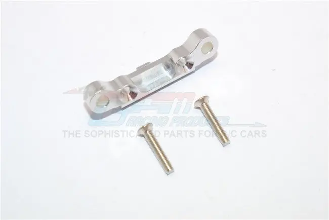 Kyosho Mini Inferno Aluminum Rear Arm Bulk (1 Deg) For Rear Gear Box With Screws - 1Pc Set Silver 1